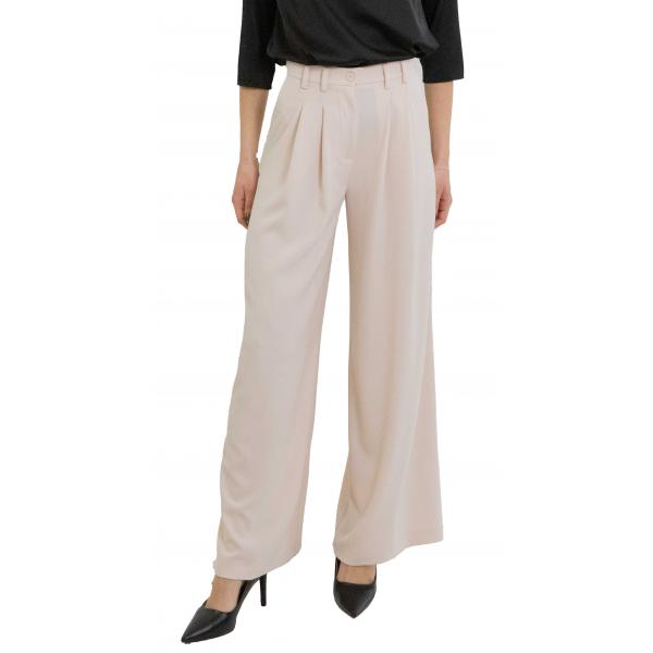 pantalone donna a vita alta con pince Please